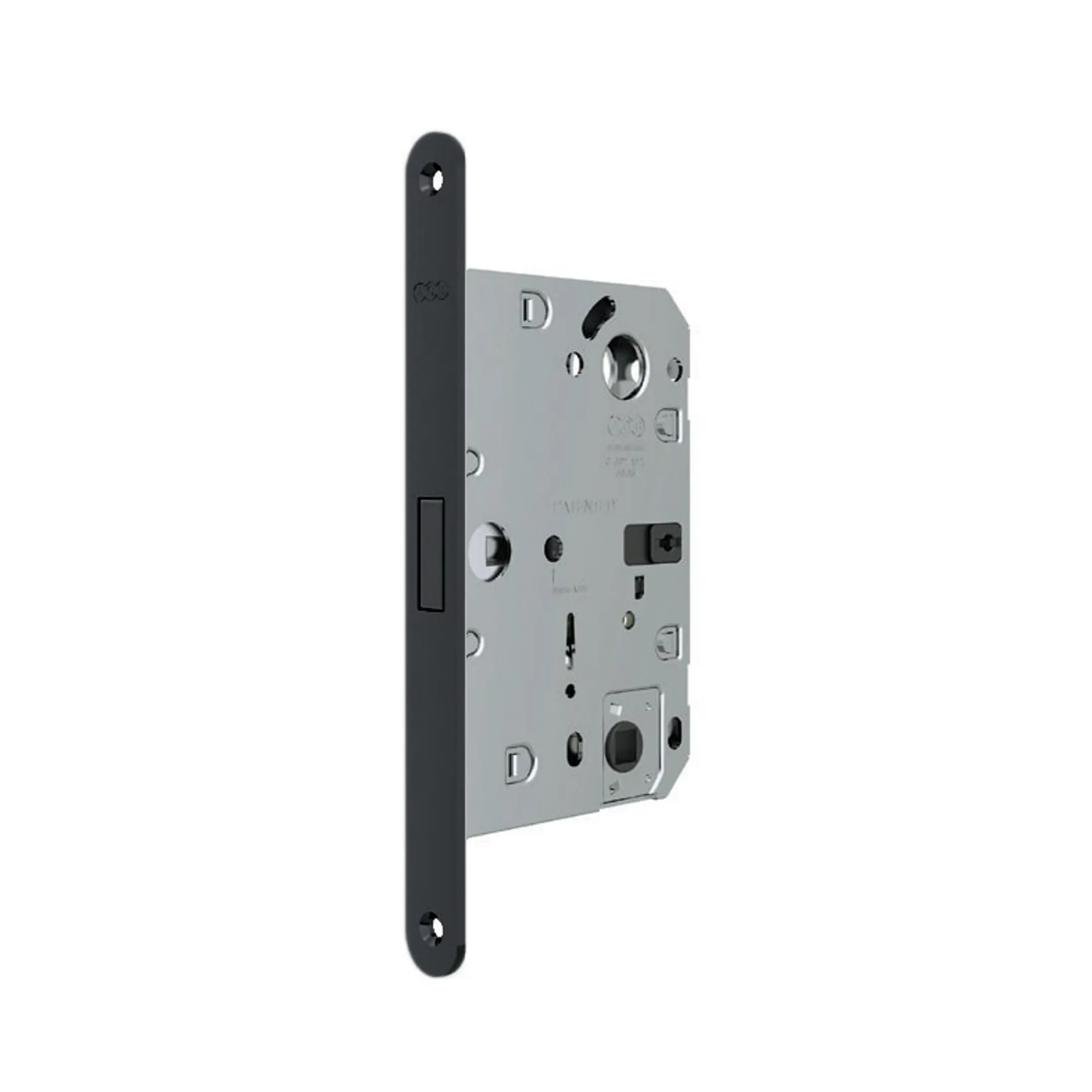 B06132.50.93 Защелка врезная WC (черный) тех. уп. без отв. пл. POLARIS WAVE Черный