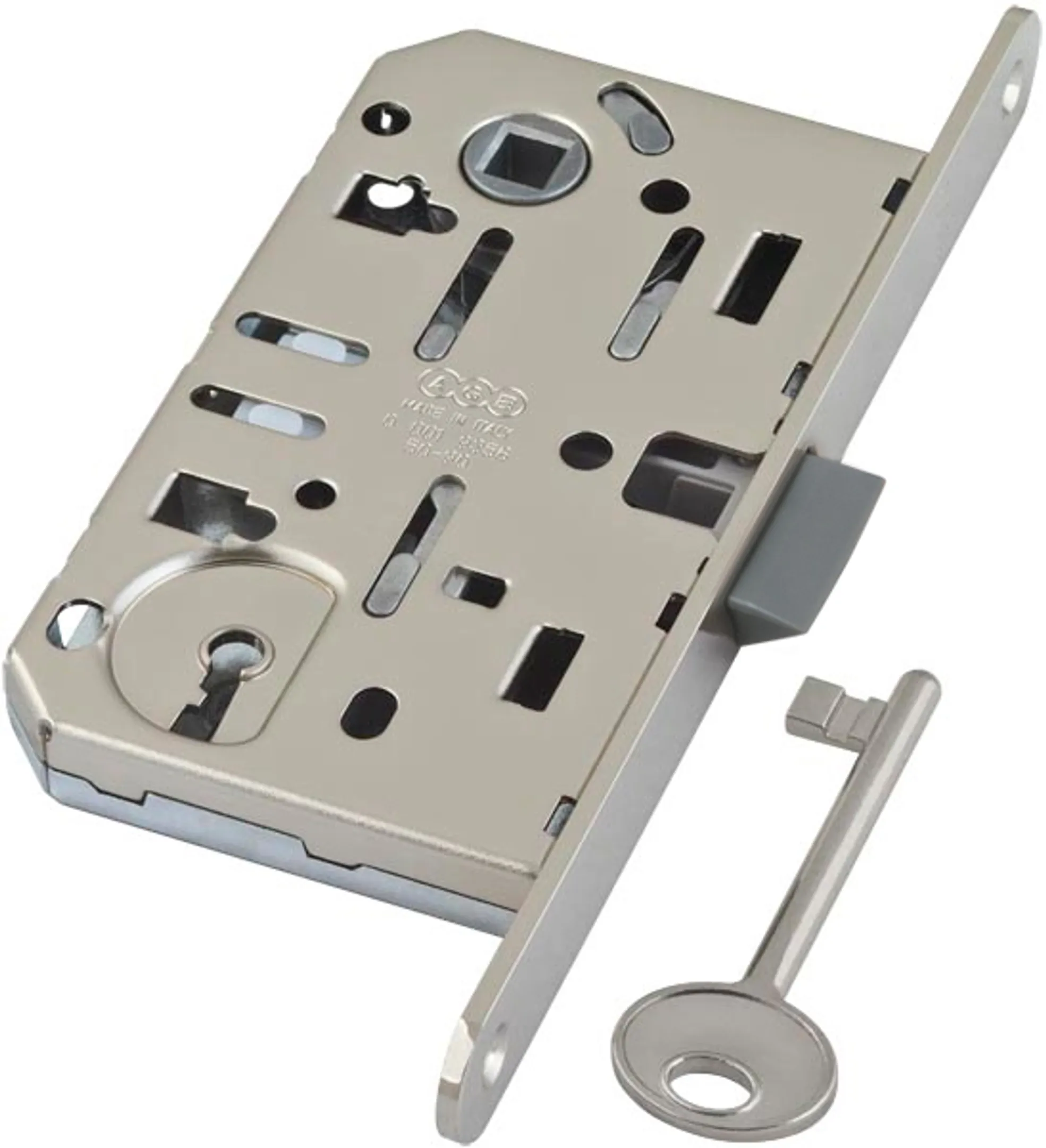B01101.50.34 Корпус врезного замка под ключ MEDIANA EVOLUTION Матовый хром