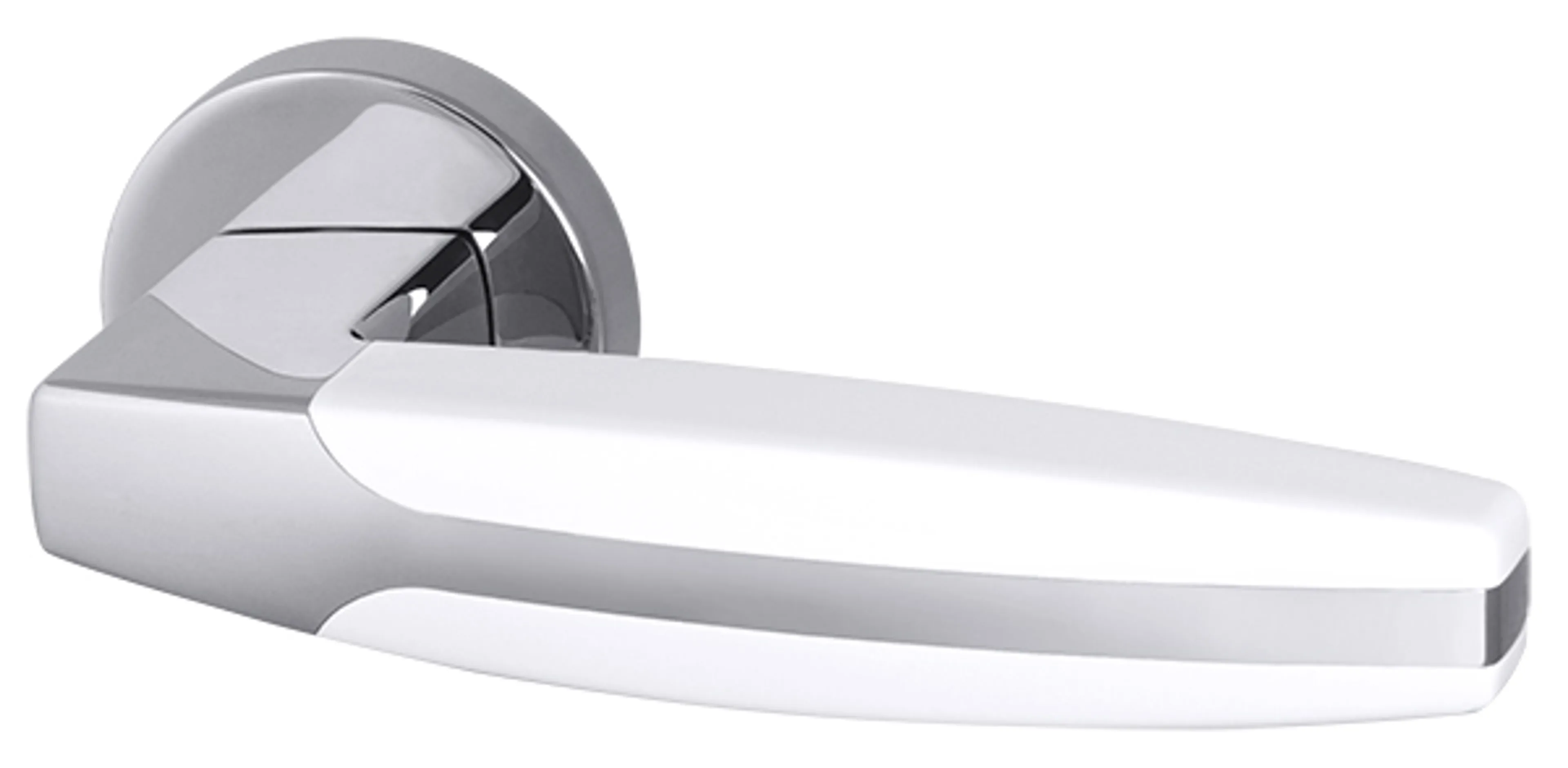 Ручка раздельная R.URB52.ARC (ARC URB2) CP/White-14 Хром/белый