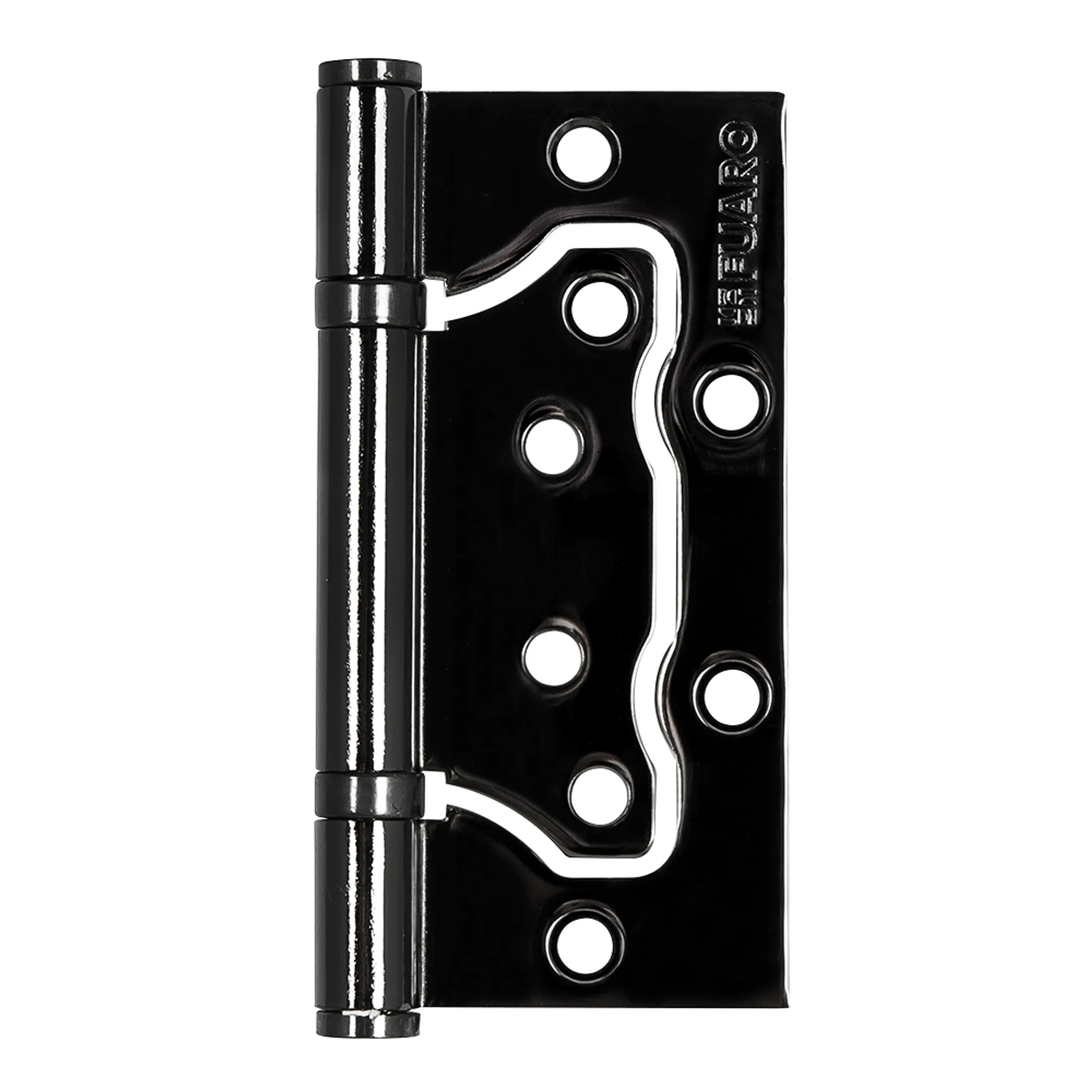 Петля универсальная без врезки IN4500W-BL BN (500-2BB/BL 100x2,5) БЛИСТЕР Черный глянец