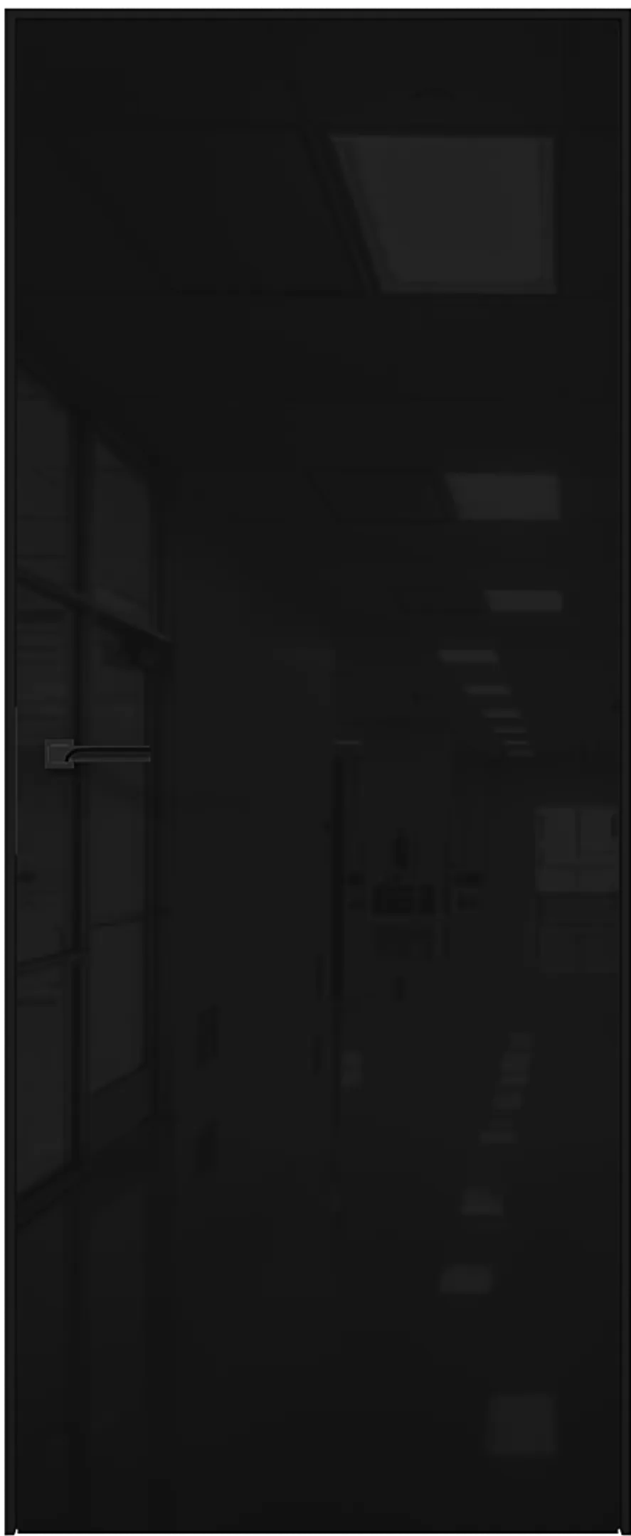 R 01 AL Black Зеркало Черная лакобель